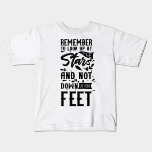 'Remember To Look Up At The Stars' Education Shirt Kids T-Shirt